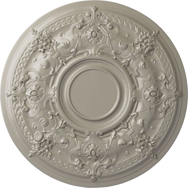 Ekena Millwork Darnay Ceiling Medallion (Fits Canopies up to 7 1/4"), Hand-Painted Pearl White, 29 1/4"OD x 2"P CM29DAPWS - main